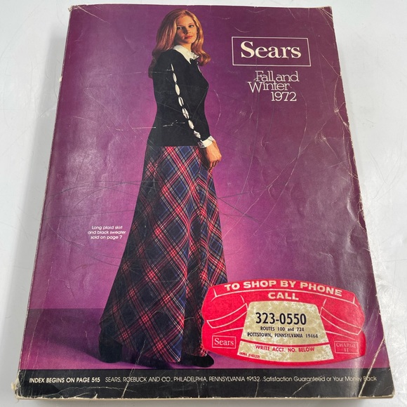 Other Vintage Sears Roebuck Company Fall Winter 1972 Catalog 1618